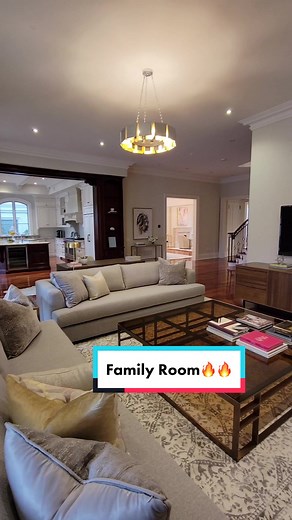 Luxury Family Room Interior Design | Miriam Manzo