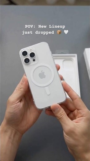 iPhone 13 Pro Clear Case Unboxing 🤍✨ #shorts