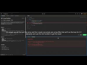 LeetCode #561 Array Partition | C++ Solution Explained | Easy Problem Walkthrough