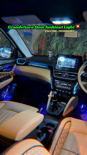 Maruti Grand Vitara OEM Ambient Light Upgrade | Original K4 Ambient Light Installation#ytshorts