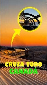 Este tren atraviesa Canadá de extremo a extremo 🚂🇨🇦 #shorts