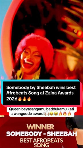 Sheebah Wins Best Afrobeats Song at Zzina Awards 2026