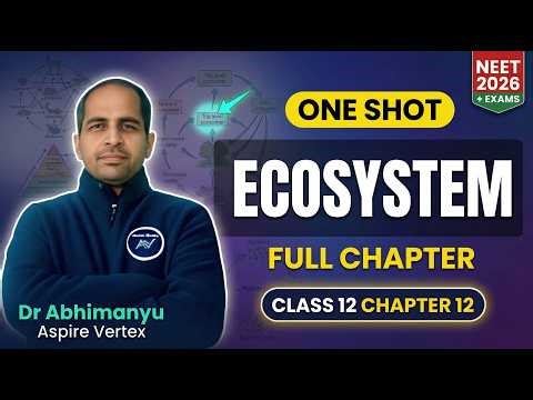 Ecosystem Class 12 Biology One Shot | NEET BOARD EXAMS 2026 | Full Chapter