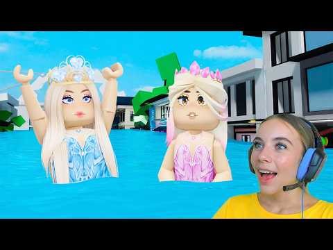 SOBREVIVIMOS como PRINCESAS a la INUNDACIÓN de BROOKHAVEN en Roblox