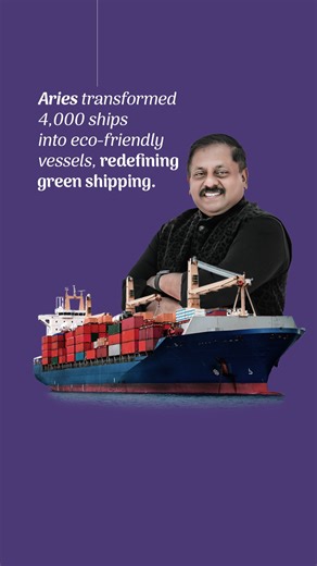 Sohan Roy on Instagram: "Aries sets a world record, converting 4,000 ships into eco-friendly vessels, redefining the future of green shipping. @ariesgroupglobal"