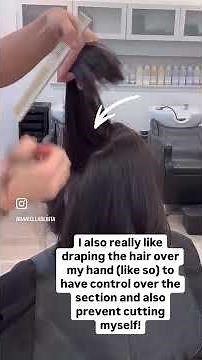 How I DeBulk Using Texturizing Shears