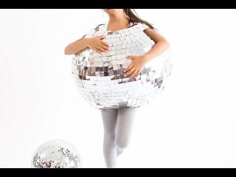 Halloween Human Disco Ball for Kids Costume. DIY Homemade!