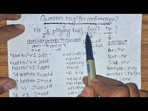 Question tag | question tag rules | question tags Practice for exam | question tag one shot