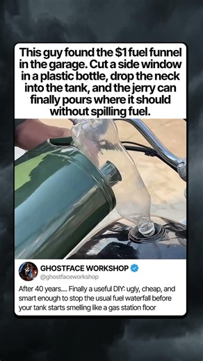 THE PLASTIC BOTTLE FUEL FUNNEL