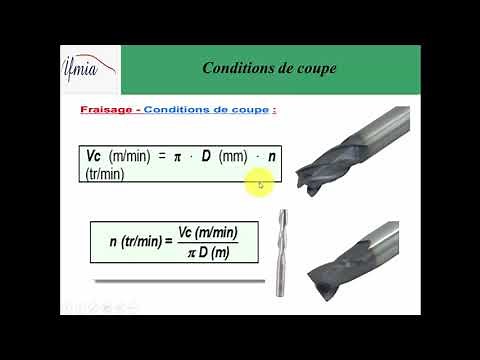 Fraisage partie 14 les conditions de coupe