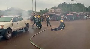 Simulation exercise with Stakeholders at Bogoso - Tarkwa Junction in the Western Region | Ghana National Fire Service | Facebook