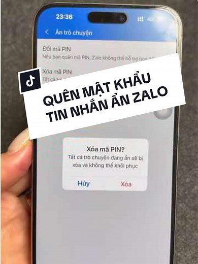Cách Đổi Mật Khẩu Ẩn Trên Zalo