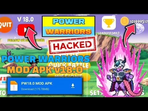 Power Warriors 18.0 Mod Apk | Unlimited Coins | Unlocked All Characters