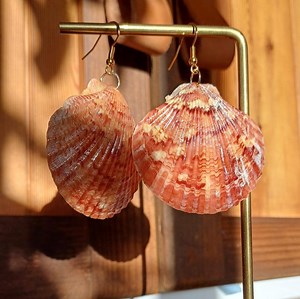 Handmade Sea Shell Earrings: Irish Seaglass, Crystal Beads, Kerry Beach - Etsy UK