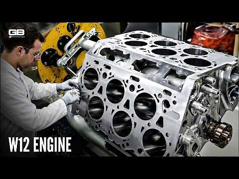 Bentley W12 Engine Assembly (How It’s Built) | Full Factory Process
