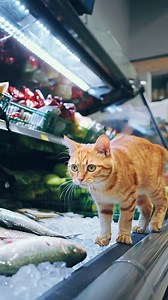 Ai video of cat stealing fish. These type of video always go viral, so here is the prompt you can use👇🏻 | Yik Chan