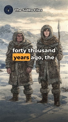 Neanderthals were built for the cold — and WE survived instead 🧊 why?#neanderthal #iceage #facts
