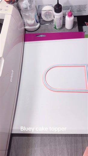 Personalized Bluey Cake Topper for Birthday Celebrations