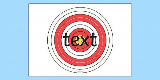 Editable Bullseye Target