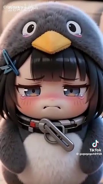 펭귄으로 변한 리틀 구구 가가 #cute #그냥해 #anime #꼬리쌤 #그대를알고 #funny #당연히 #힘들지만