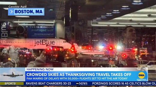 The FAA is warning of flight delays in the Northeast due to a shortage of air traffic controllers as millions take to the skies. | Good Morning America