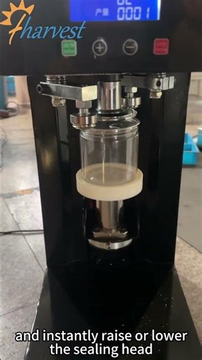 A semi-auto plastic can sealing machine with built-in auto lifting function #semiautomaticmachine
