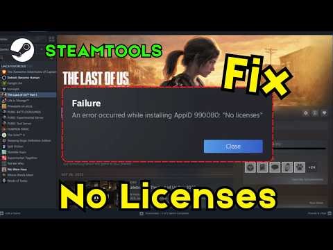 Steamtools an error occurred while installing app id no licenses