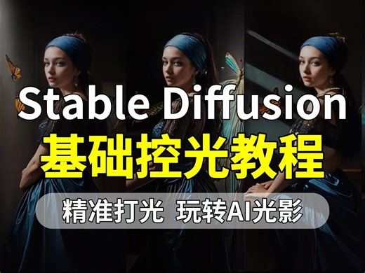 SD精准控光，Controlnet插件灵活修改光源方向！玩转AI光影~
