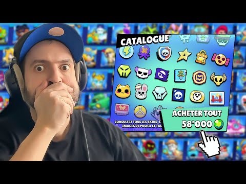 j'ai ACHETÉ TOUT le CATALOGUE de SKIN 🔥 (mon compte Brawl Stars coûte une fortune 💶)