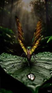 Sunset Moth: A Prismatic Ghost in the Twilight (Mystical 4K Macro) #viral #wildlife #birds #nature