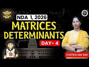 👉 “Matrices & Determinants Day 4 | NDA Maths Basics + PYQs | Mission NDA 2026” #ndamaths #chitramam