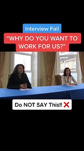 11K views · 154 reactions | WHY DO YOU WANT TO WORK FOR US Bad Interview Answer #interviewquestions #interviewtips #interviewskills #interviewprep #interviewfail #RichardMcMunn #CareerVidz #317 | Career Vidz | Facebook