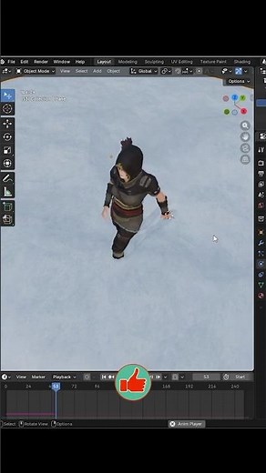 Blender Iniciante VS Pro - Como CRIAR um RASTRO na NEVE. #Blender #blendercommunity #3d #tutorial