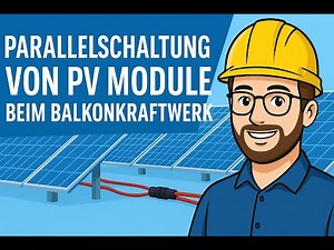 Interconnection of PV modules in a balcony power plant