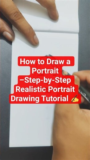 How to Draw a Portrait –Step-by-Step Realistic Portrait Drawing Tutorial ✍️🎨 #quickdrawing #portrait