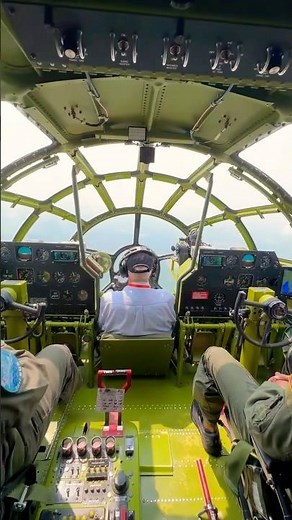 B-29 Cockpit in Flight | #B29 #Doc #warbirds #flightdeck #cockpit #aviation