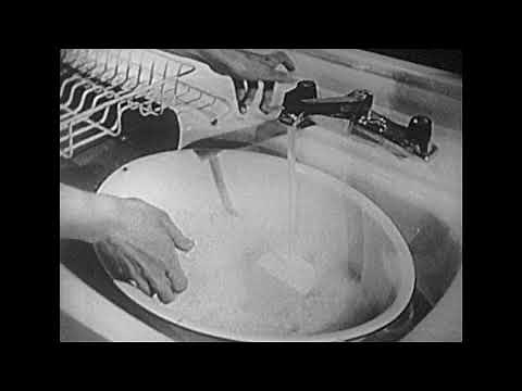 1949 - TV Commercial; Wash dishes with a bar of Ivory Soap!