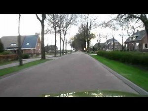 Saab 96 V4 driving through Drenthe