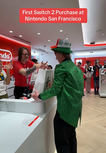 Unboxing the First Nintendo Switch 2 at Nintendo SF