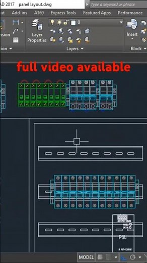 electrical panel layout in Autocad #shorts #new