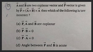 \overrightarrow{\mathbf{A}} and \overrightarrow{\mathbf{B}} are... | Filo