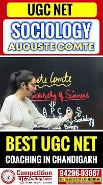 UGC NET Sociology | Auguste Comte Theory Explained | Positivism & Law of Three Stages | NET JRF