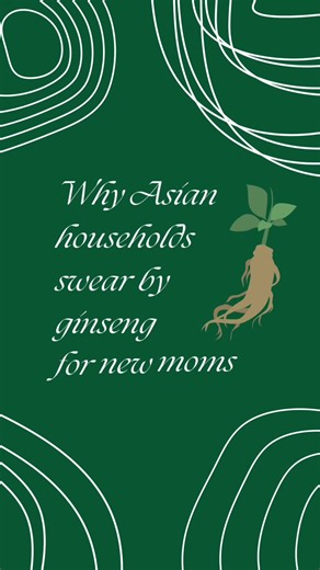 In traditional Asian medicine, birth deeply depletes qi (vital energy). Ginseng is used to rebuild strength — not just cover up exhaustion. Not all ginseng is the same, which is why I only talk about the low-heat processed kind I personally use 🌿 #postpartumjourney #ginseng #binghanginseng #newmomlife #momtok