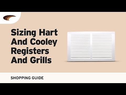 Sizing Hart and Cooley Registers and Grills