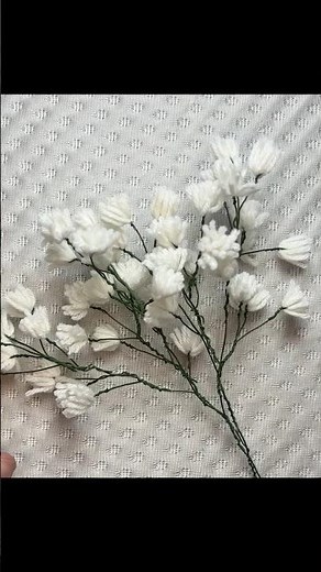 How to make Gypsy Flowers at Home | Baby’s Breath Flower #diyflower #crochet #shorts #youtubeshorts