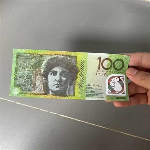 ULTRATHIN Polymer AUD Australian Prop Money Notes 20 50 100 Dollar Movie Australia Money Plastic Realistic with Clear Window