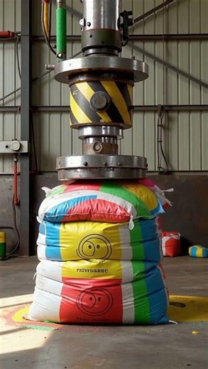 Crushing a Bag of Color Powder – Rainbow Explosion! 🎨💥#shortsviral #crushing #colorpowder