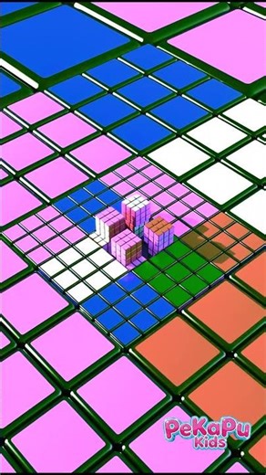 Magic Cube 🌈✨ Endless Loop #satisfying #balls #Pink #3danimation