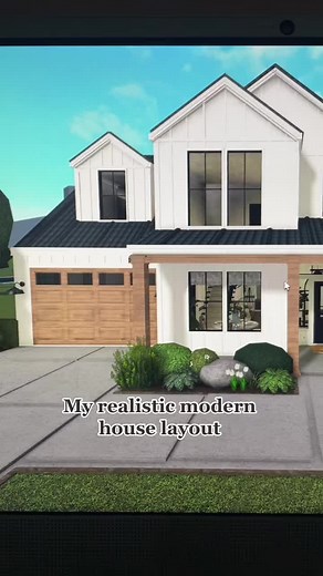 Decorating my Realistic Modern House in Bloxburg!