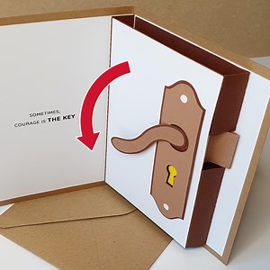 Door Handle Pop-up Card - Animated Escape Room Inspired Greeting Card - Etsy